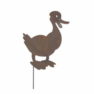 Silhouette Anatra – Sagoma da Giardino con Picchetto